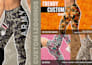 create trendy custom designs for leggings, yoga pants, and shorts